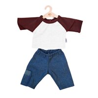 Kledingset Robin jeans + shirt bordeaux
