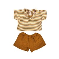 Kledingset Sam caramel stripes