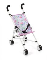 Poppenbuggy Roma (bloemen wit/roze)