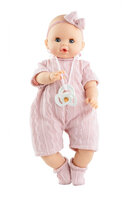 Babypop Sonia 36 cm met geluid en speen - roze pakje